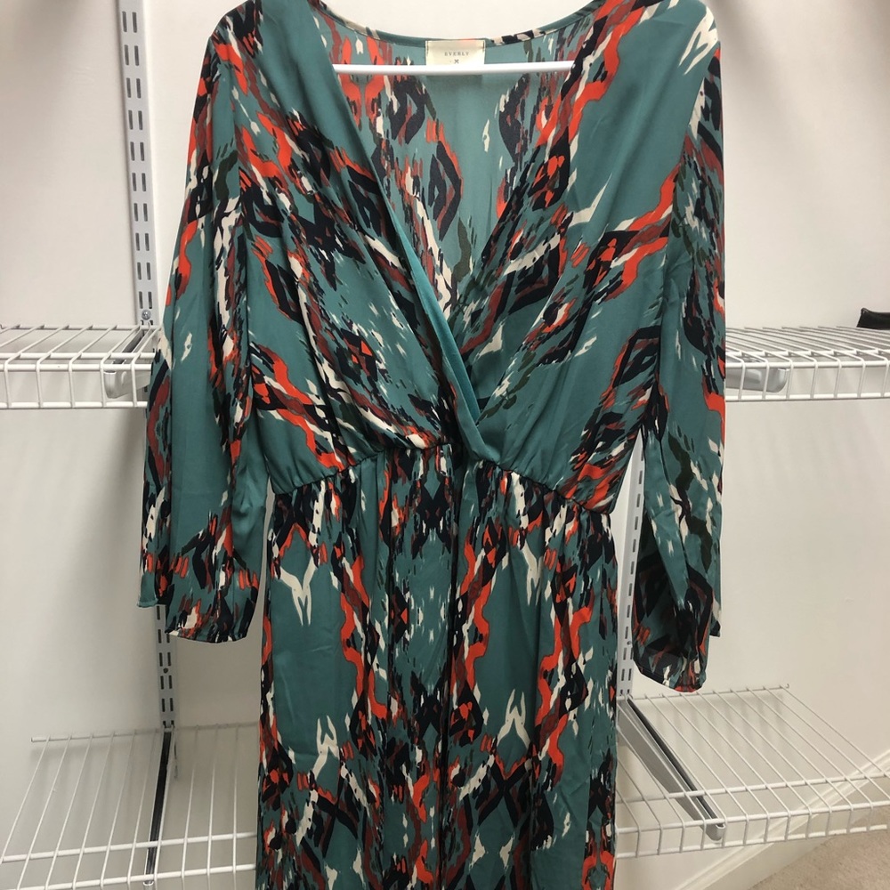 Fun multicolor long sleeve dress!